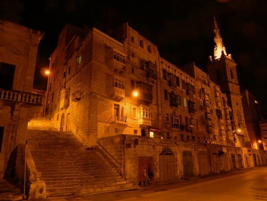 Visite guidée nocturne de La Valette Malte