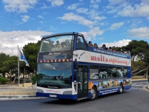 Malta Sightseeing Open-Top Bus Blue