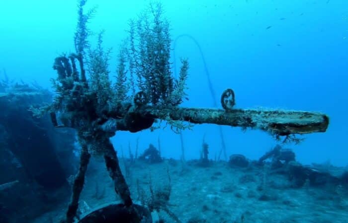 Wracktauchen Maschinengewehr in Malta